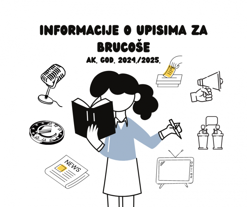 Obavijest o upisu u I. godinu sveučilišnih prijediplomskih studija Novinarstvo i Politologija u ak. god. 2024./2025.