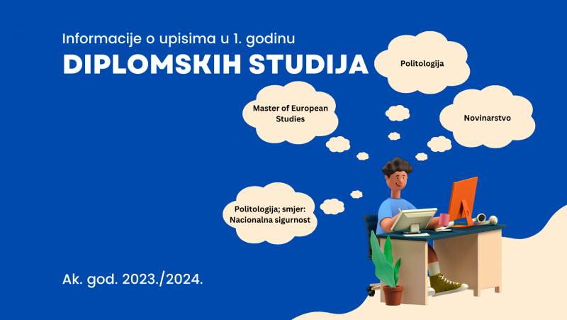 Obavijest o online prijavama i upisima u I. godinu sveučilišnih diplomskih studija na FPZG-u u ak. god. 2023./2024.